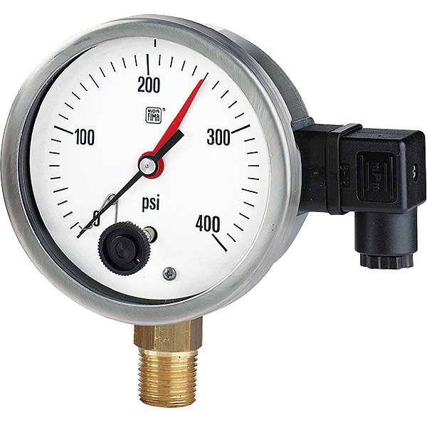 Электроконтактные манометры с микровыключателем MGS72 DN100