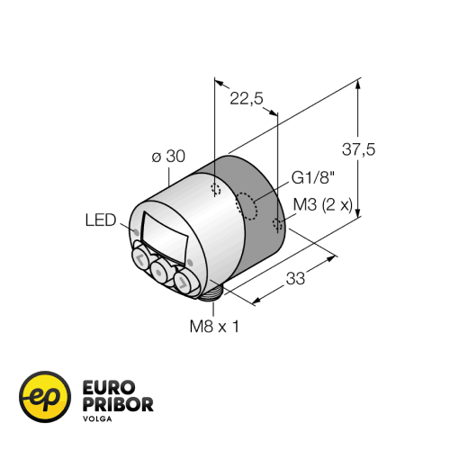 Датчик давления TURCK PK010R-N12AL-2UP8X-V1141