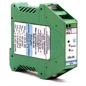 Барьер искрозащиты  с выходной искробезопасной цепью Labor Aster типа S2Ex-SB