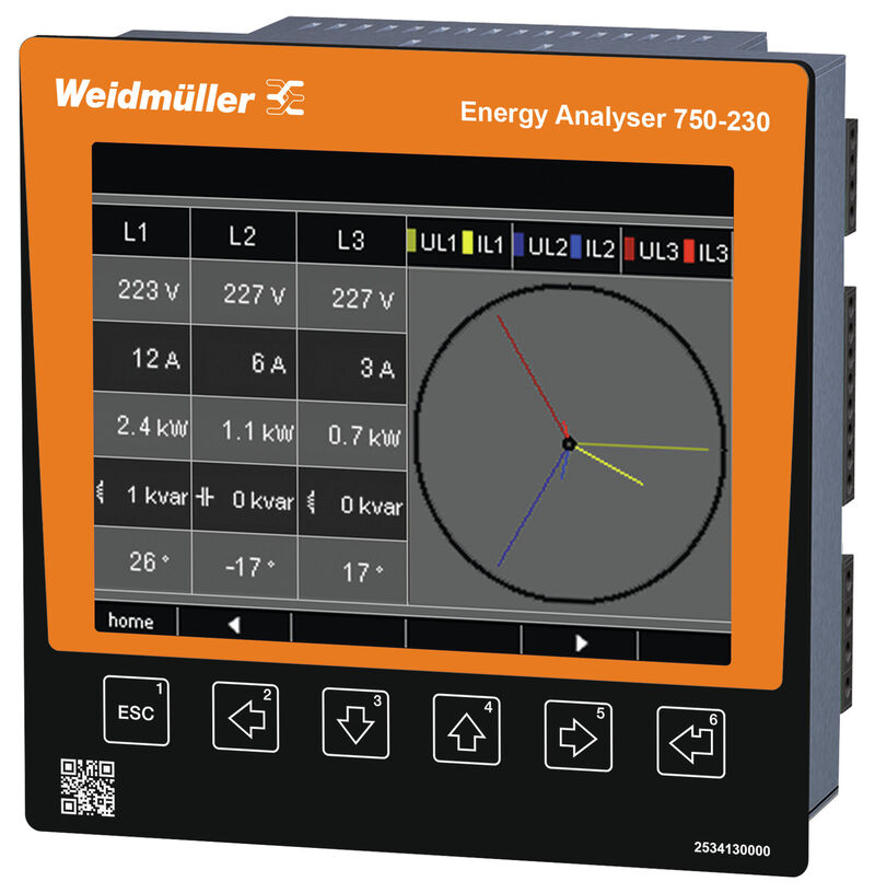 Анализатор электроэнергии Weidmuller 750-230