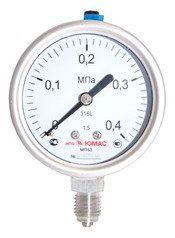 Манометры коррозионностойкие с трубчатой пружиной диаметром Ø 63мм (разборный корпус)