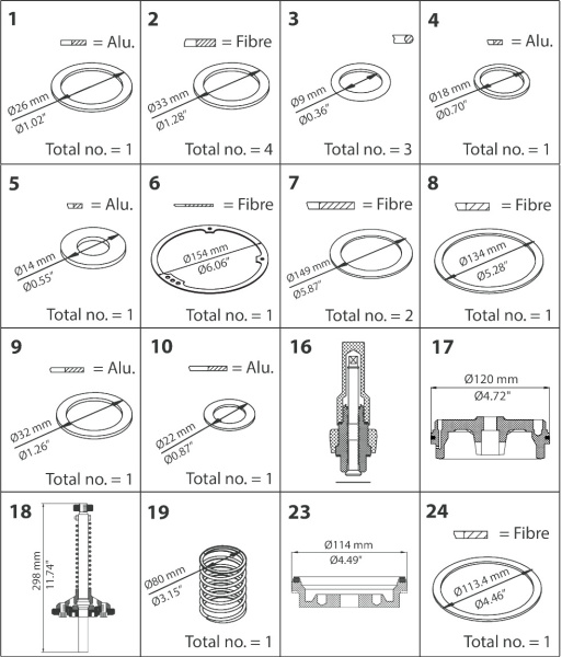 Запасная часть 027F0571 для Danfoss PMLX 80