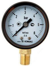 Манометры промышленные диаметром Ø 40мм, Ø 50мм