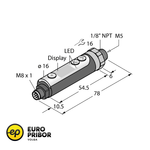 Датчик давления TURCK PK01VR-P14-2UP8X-V1141