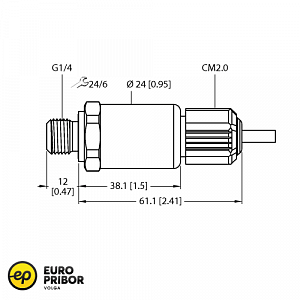 Датчик давления TURCK PT350R-2004-I2-CM2.0/O