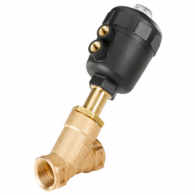 Угловой седельный клапан Burkert тип 2000 с пневматическим управлением , фото 2