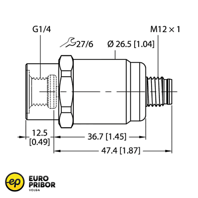 Датчик давления TURCK PT25R-1001-U1-H1143