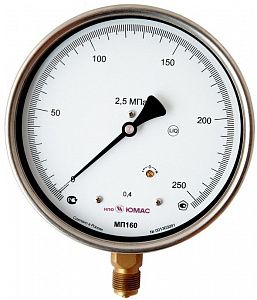 Манометры образцовые, эталонные (условная шкала)