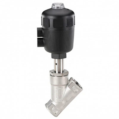 Угловой седельный клапан Burkert тип 2000 с пневматическим управлением , фото 3