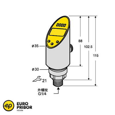 Датчик давления Sentinel SEB7-1/4GA-VPN8D-SC