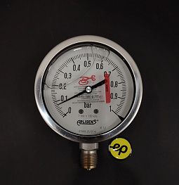 Манометр промышленный MS-100/0...1бар/Глицерин/G1/2/R №67569