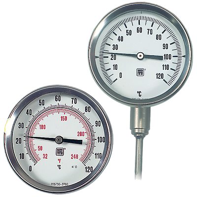 Биметаллические термометры TB7 DS 63-80-100-125, фото 1