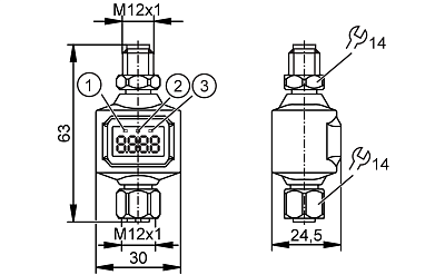 Блок обработки и отображения аналоговых сигналов DP4200 IFM, фото 2