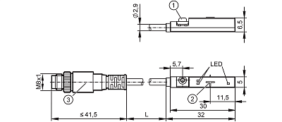 Датчик положения цилиндра с интерфейсом IO-Link MK5906 IFM, фото 2