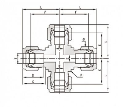 Муфта крестовая. Метрический диапазон, фото 3
