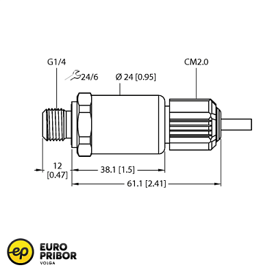 Датчик давления TURCK PT16R-1004-I2-CM2.0